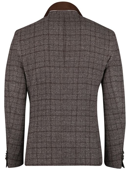 Scotland Blue Colbert bruin geruit borstzak