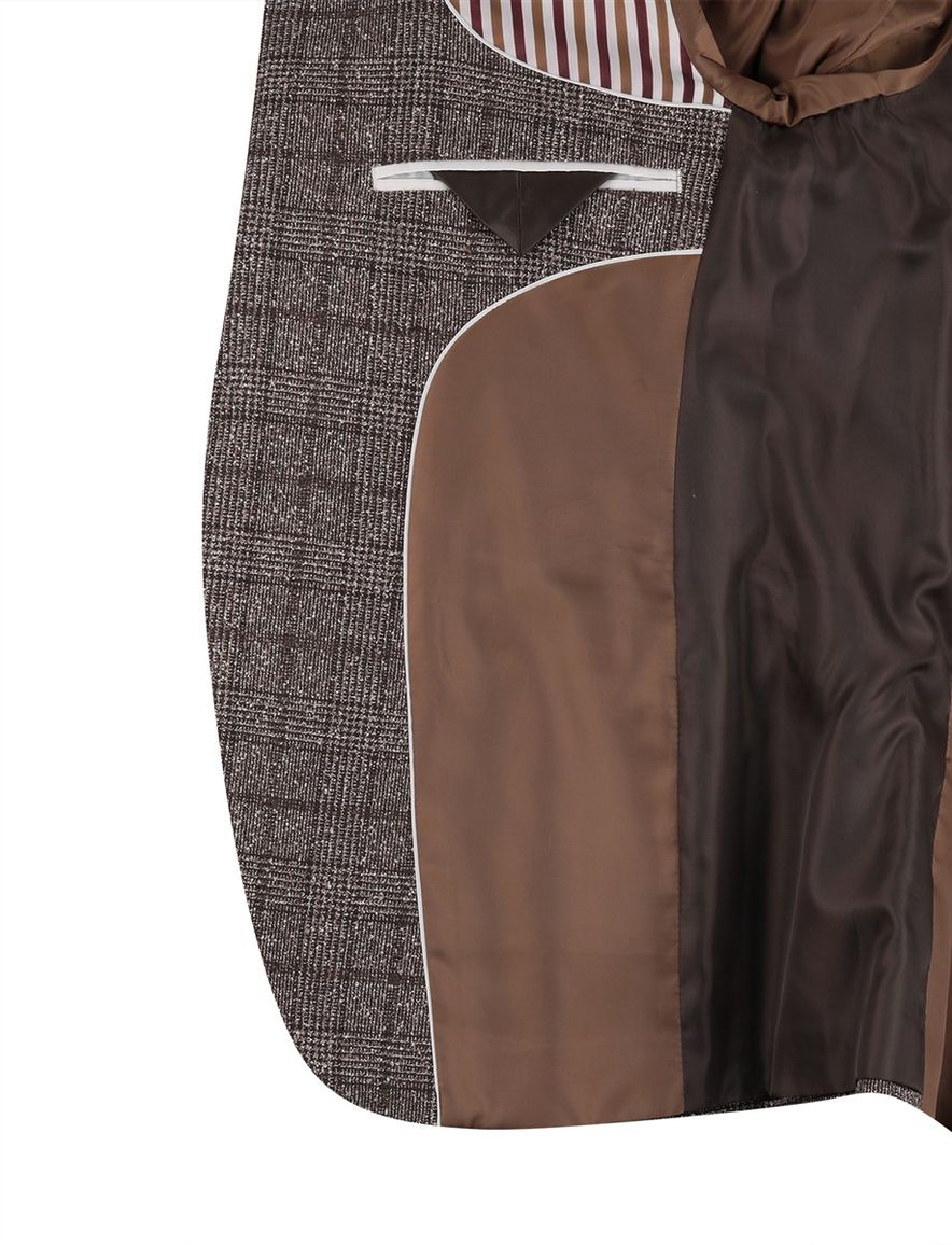 Scotland Blue Colbert bruin geruit borstzak