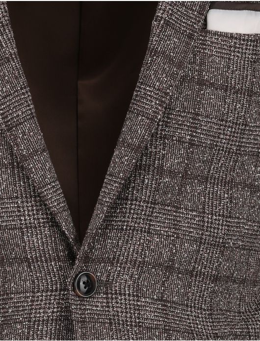 Scotland Blue Colbert bruin geruit borstzak