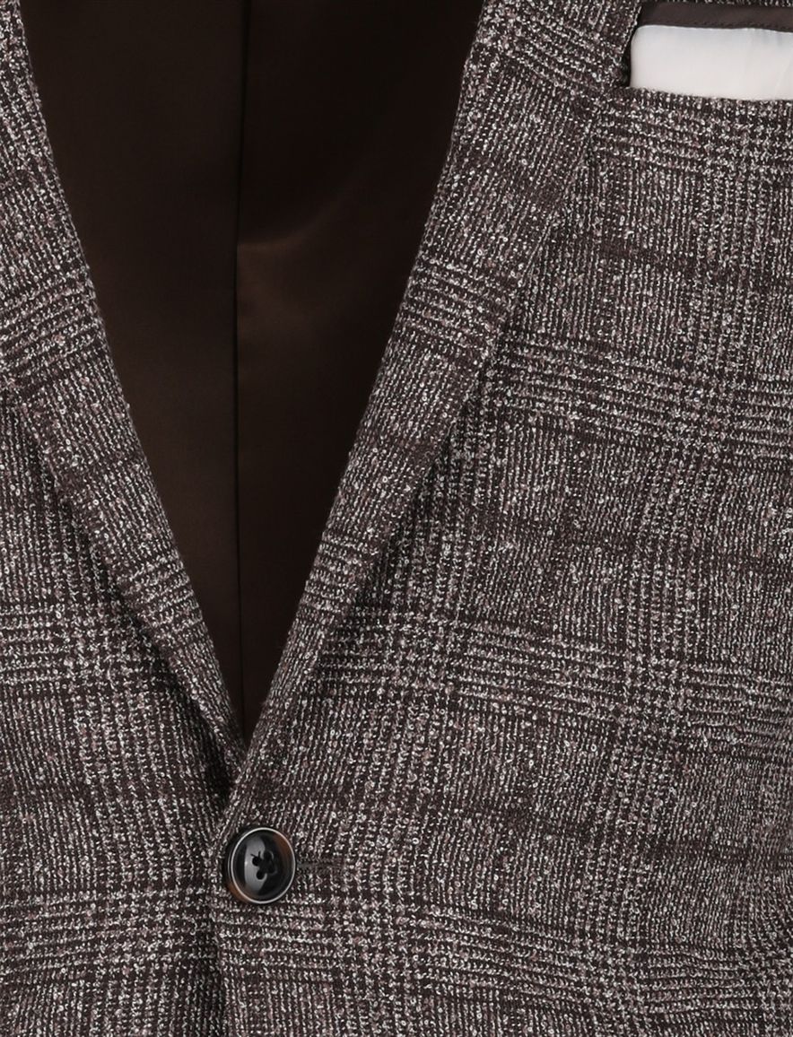 Scotland Blue Colbert bruin geruit borstzak