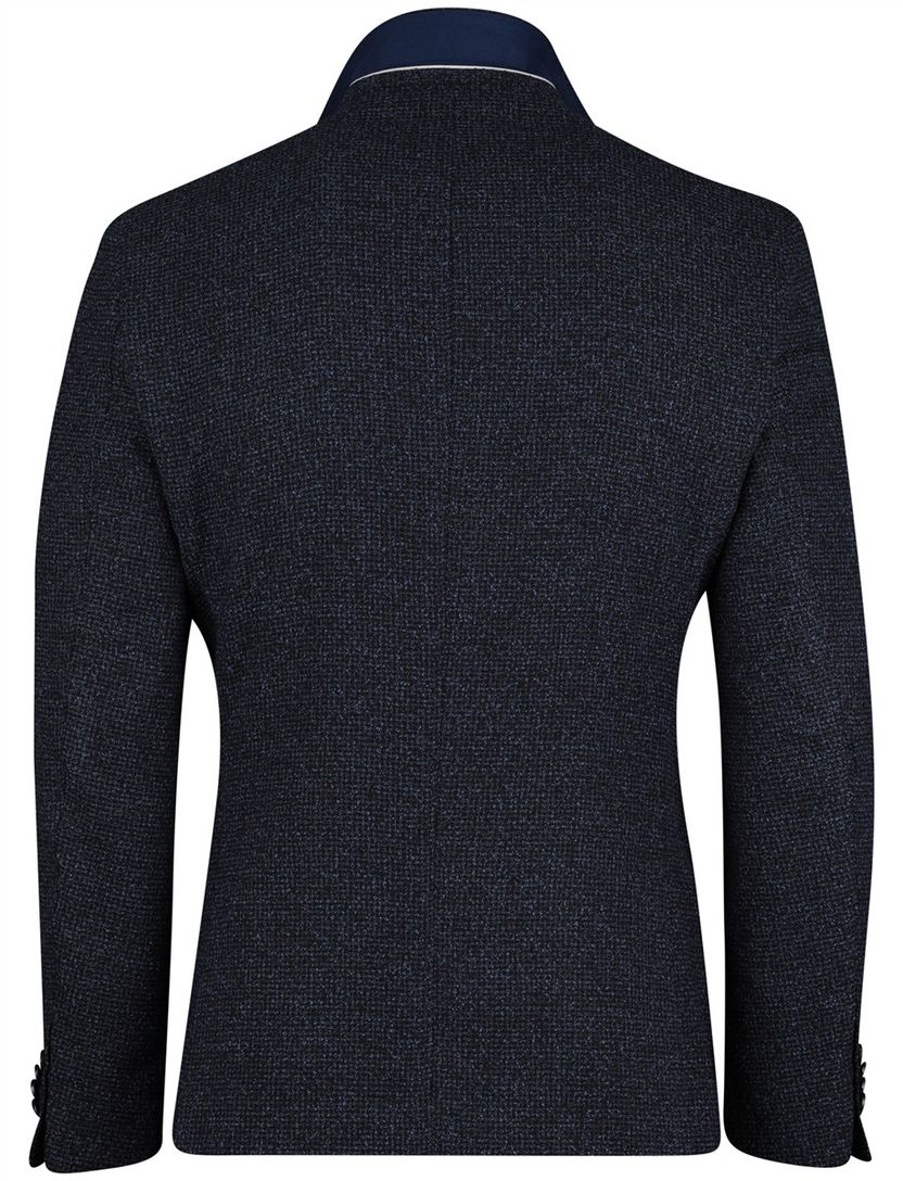 Colbert Scotland Blue donkerblauw geprint borstzak