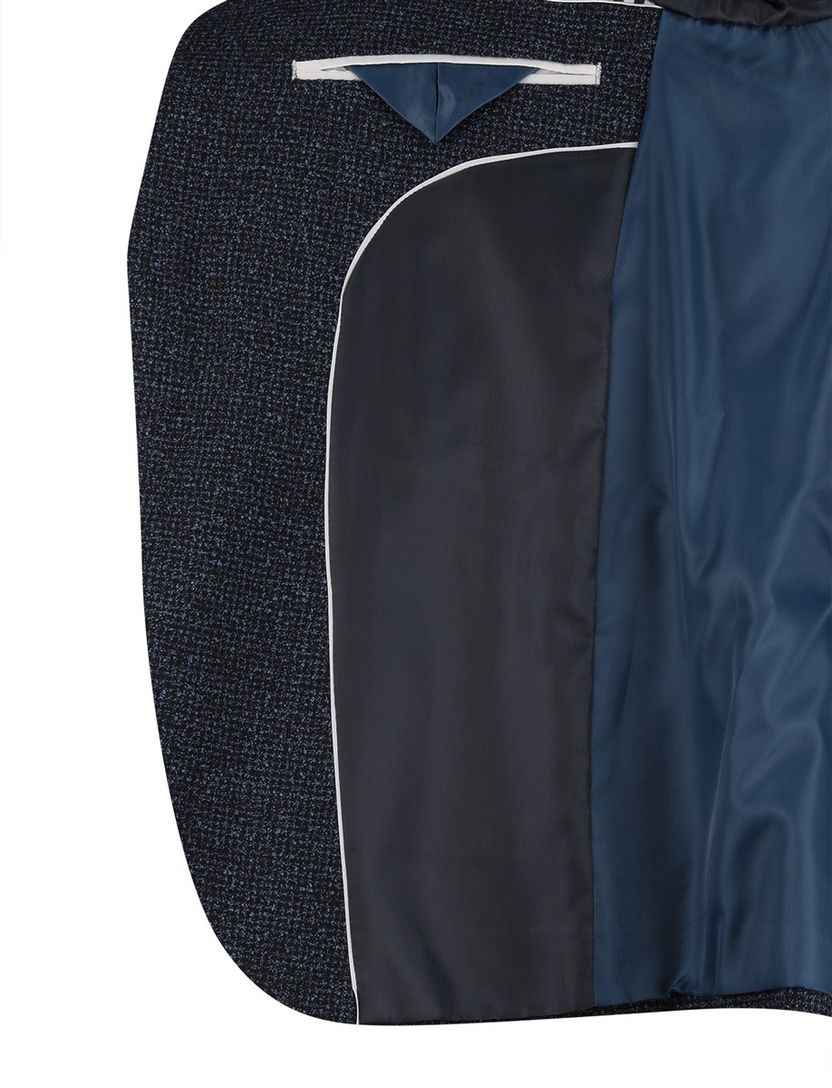 Colbert Scotland Blue donkerblauw geprint borstzak