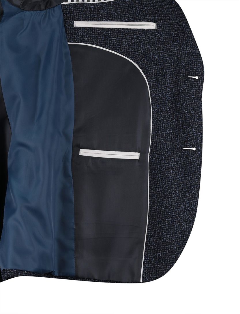 Colbert Scotland Blue donkerblauw geprint borstzak