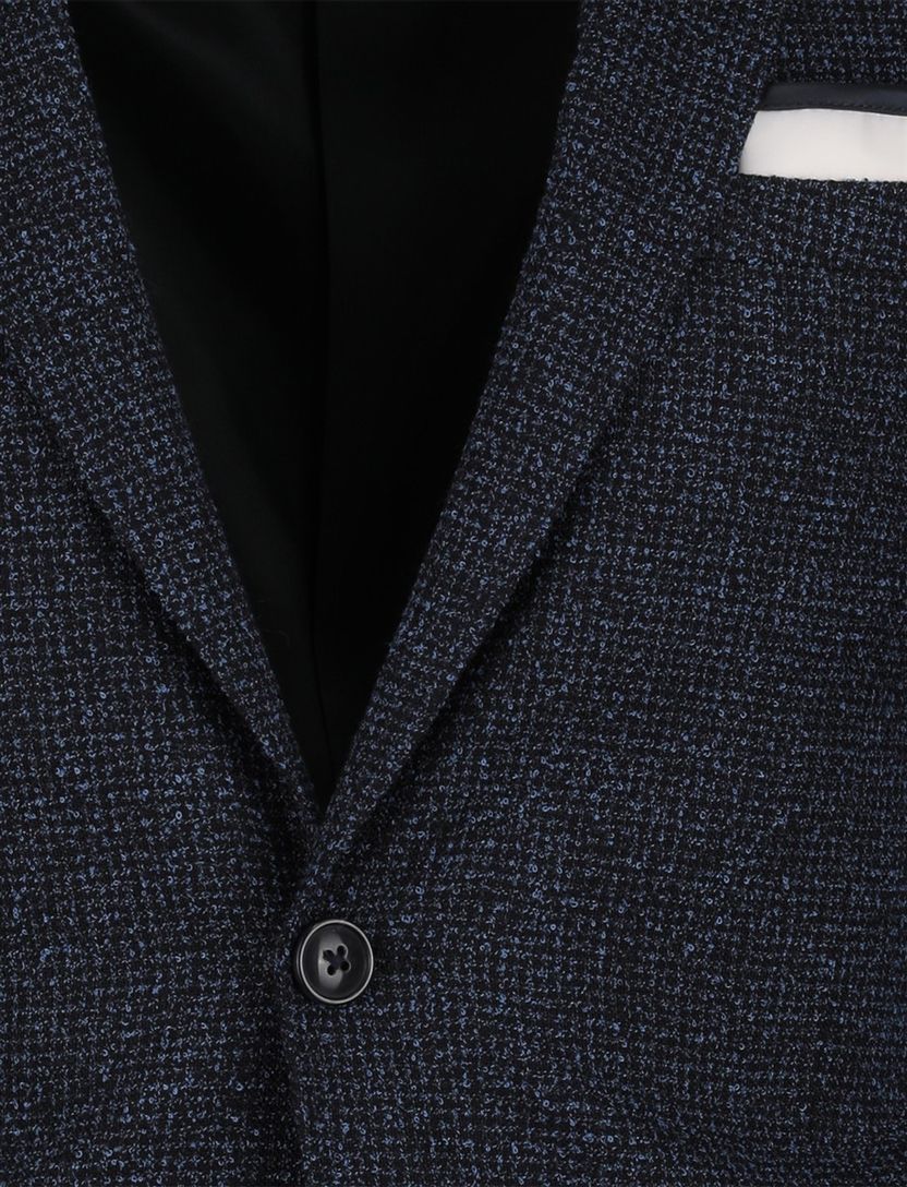 Colbert Scotland Blue donkerblauw geprint borstzak