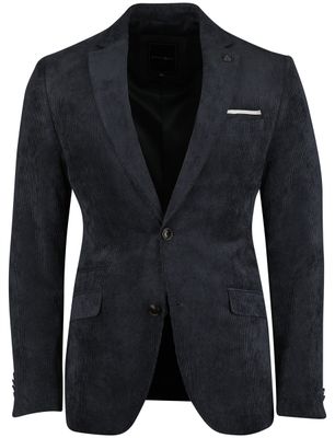 Scotland Blue Colbert Scotland Blue donkerblauw Corduroy vier zakken