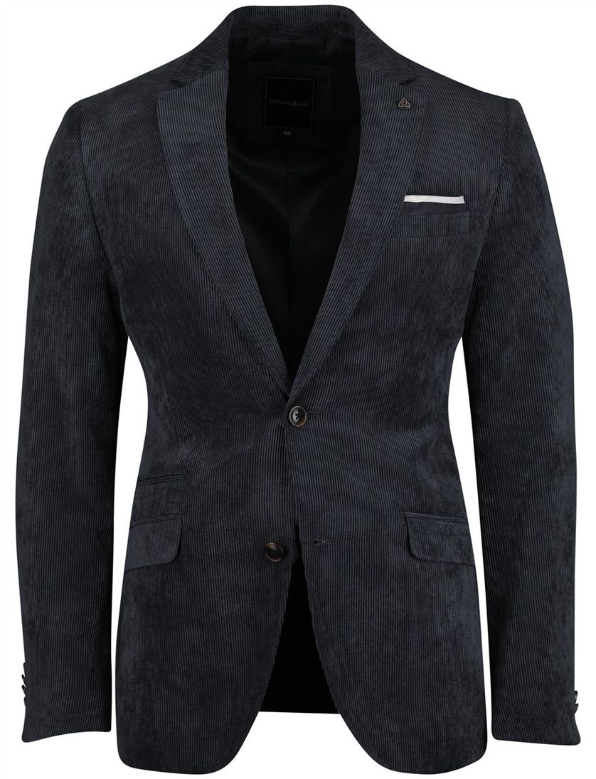 Colbert Scotland Blue donkerblauw Corduroy vier zakken