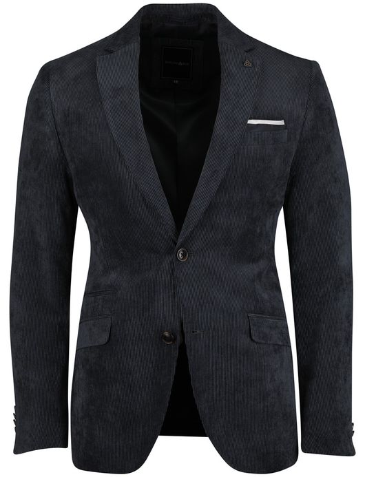 Scotland Blue Colbert donkerblauw vier zakken corduroy