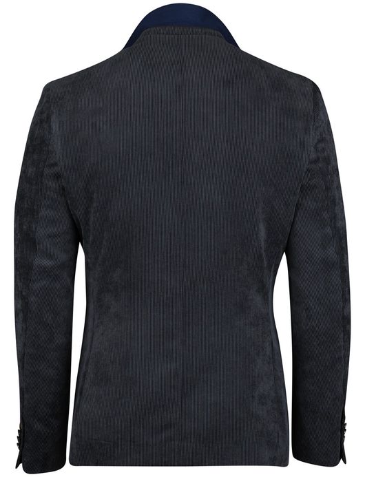 Scotland Blue Colbert donkerblauw vier zakken corduroy