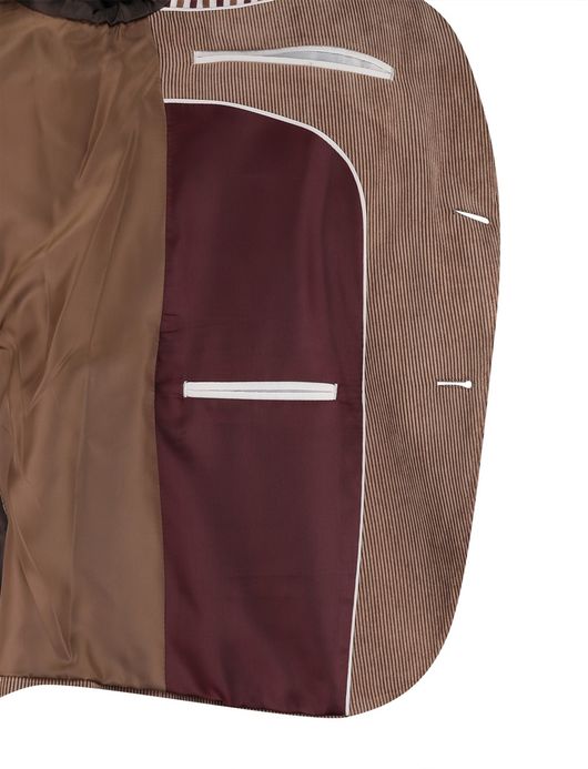 Scotland Blue Colbert Beige Corduroy vier zakken