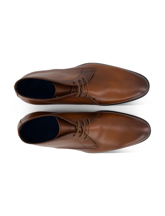 Giorgio veterschoen bruin leer effen