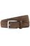 Lindenmann riem suède donkerbruin