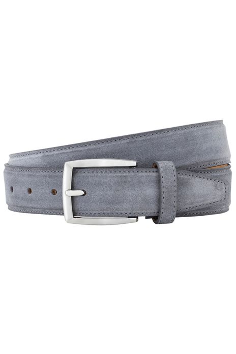Lindenmann riem suède grijs
