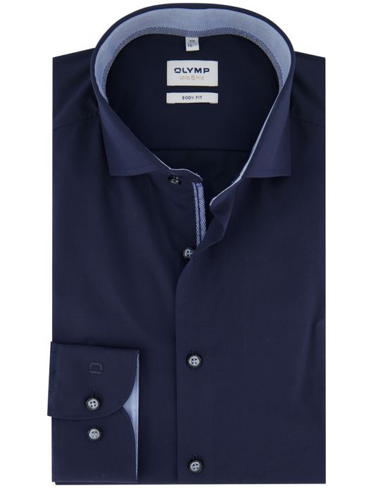 Olymp overhemd level 5 body fit effen katoen
