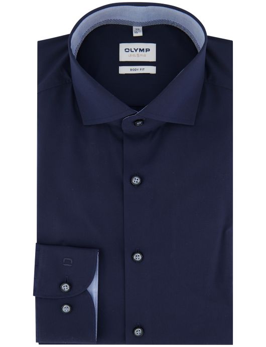 Olymp overhemd level 5 body fit effen katoen
