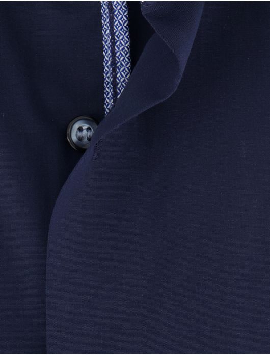 Olymp level 5 body fit donkerblauw overhemd