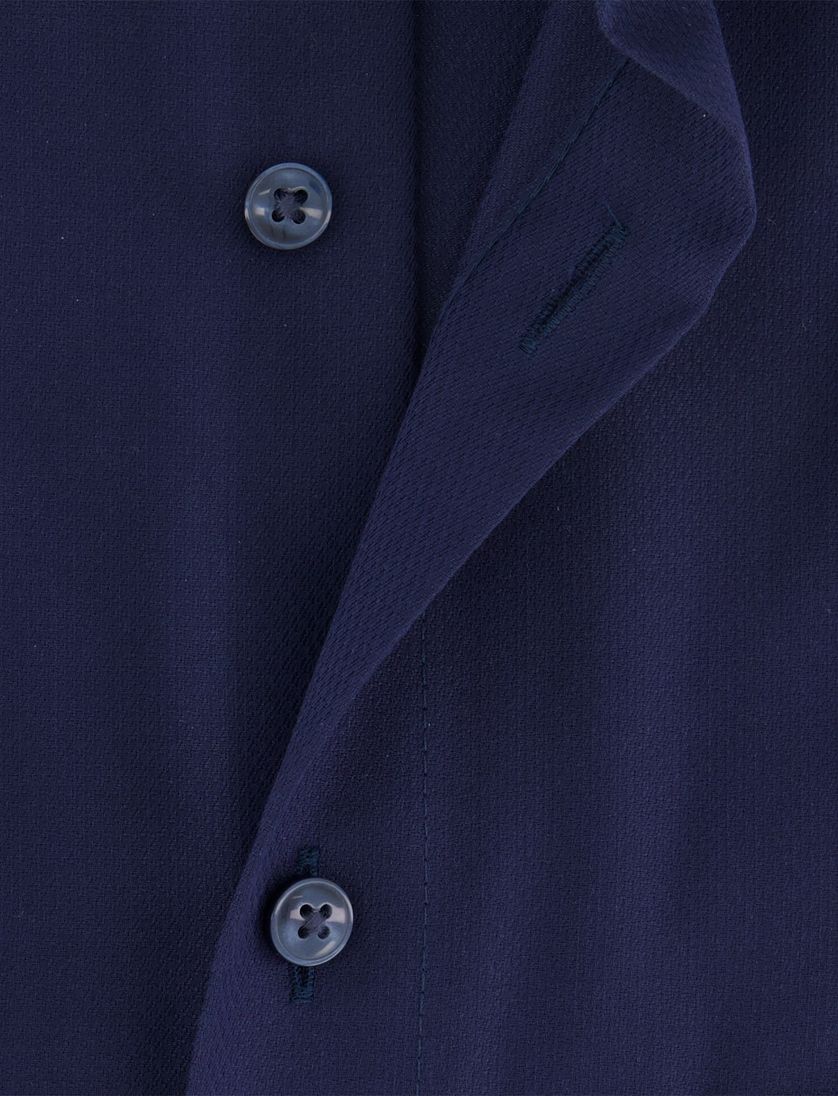 Donkerblauw Olymp Modern Fit overhemd katoen