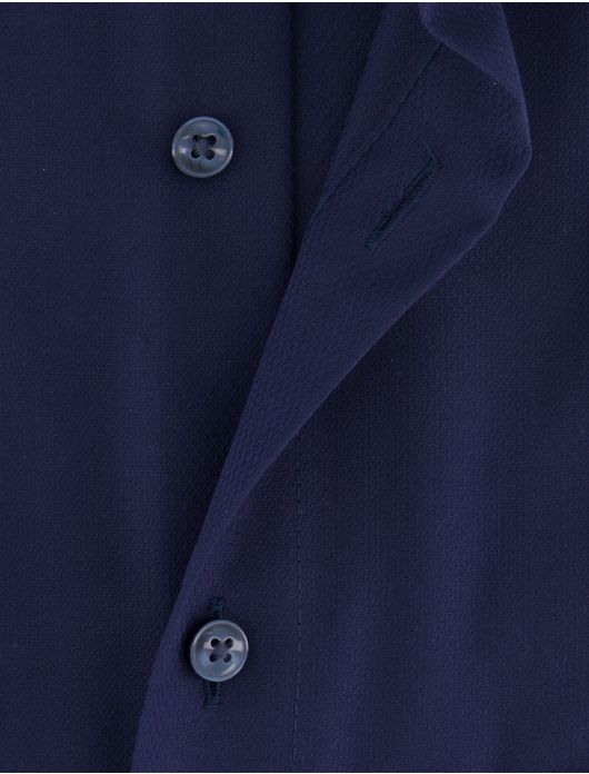 Olymp Modern Fit overhemd donkerblauw katoen