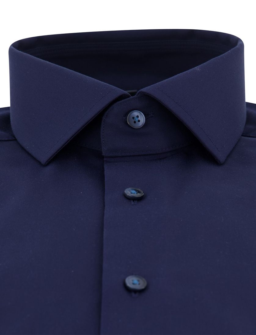 Olymp overhemd effen navy modern fit