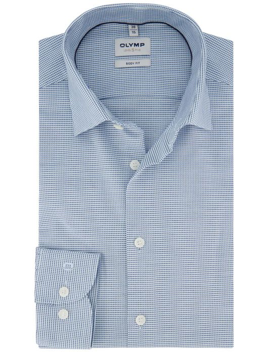 Olymp overhemd level 5 body fit lichtblauw