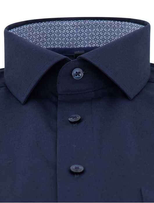 Olymp overhemd navy effen