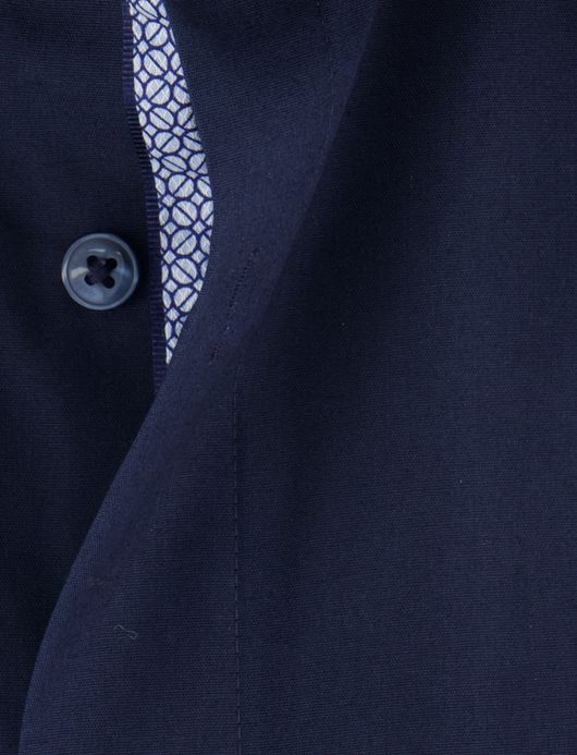 Olymp overhemd navy effen