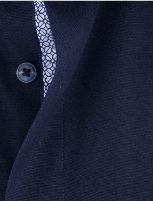 Olymp overhemd navy effen