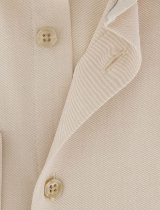 Ledub overhemd mouwlengte 7 lichtbeige