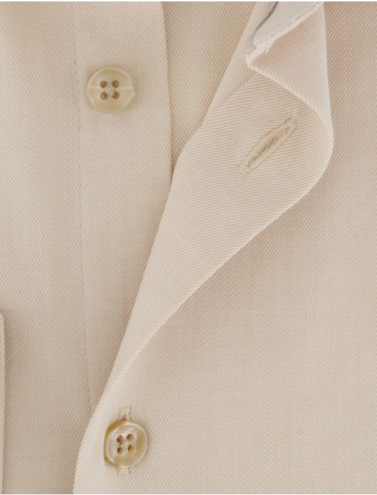 Ledub overhemd mouwlengte 7 lichtbeige