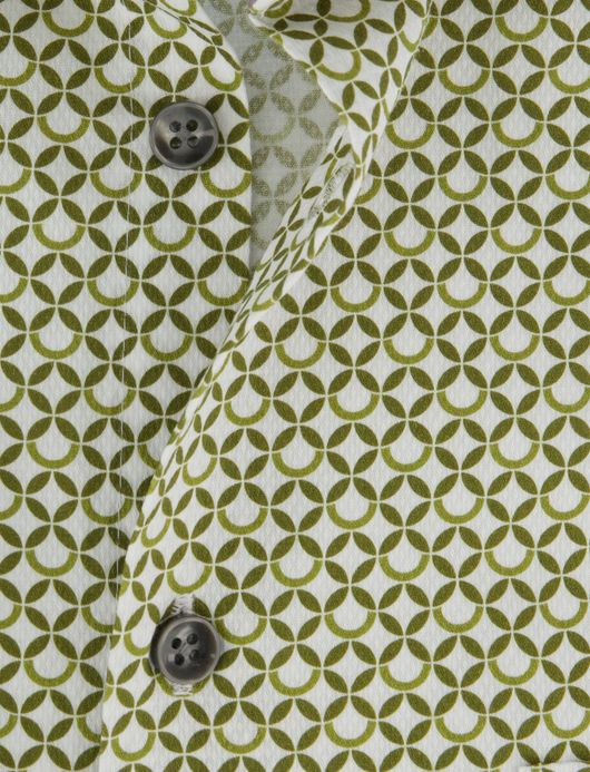 Ledub overhemd mouwlengte 7 print groen