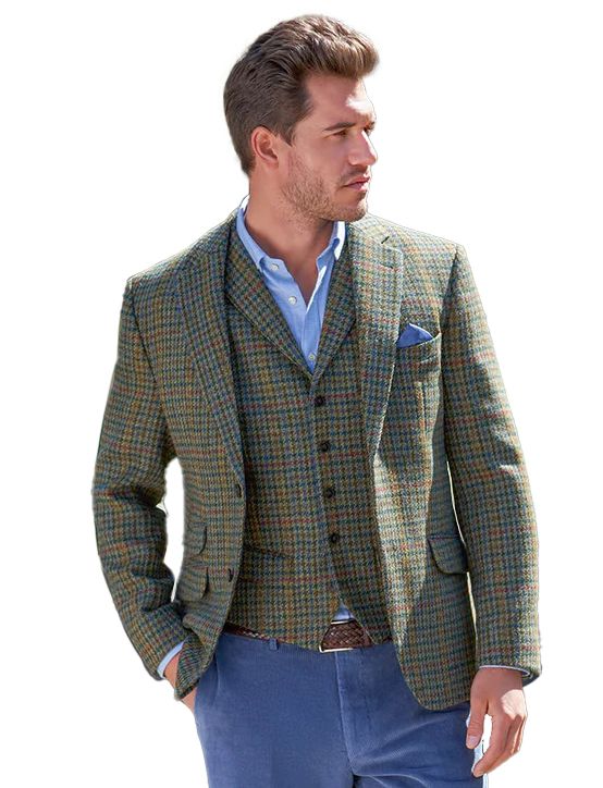 Wellington of Bilmore colbert groen geprint