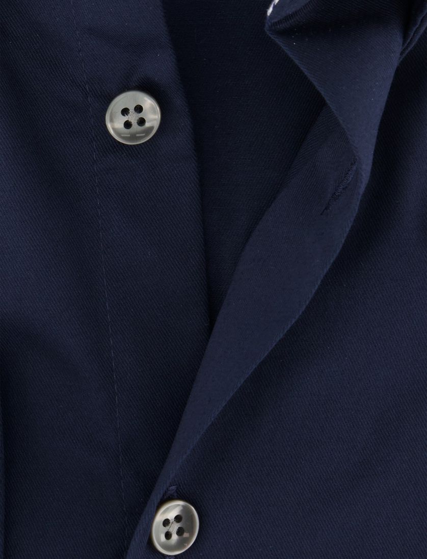 Ledub modern fit overhemd stretch blauw