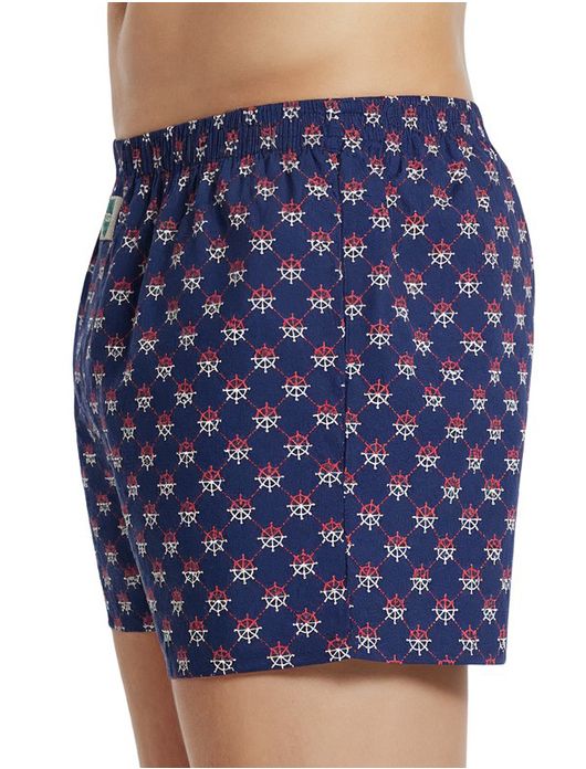 Deal boxershort donkerblauw print