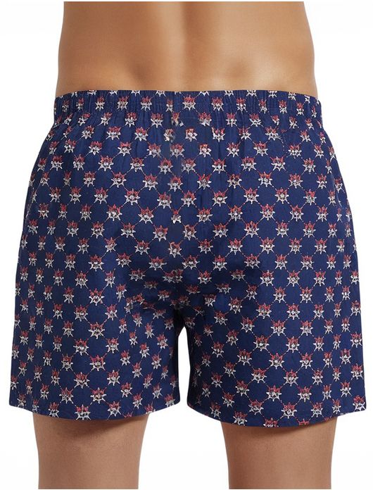 Deal boxershort donkerblauw print