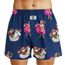 boxershort Deal donkerblauw kerstman print