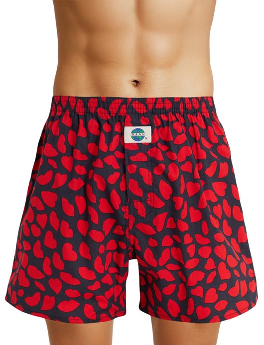 Deal boxershort hartjes print