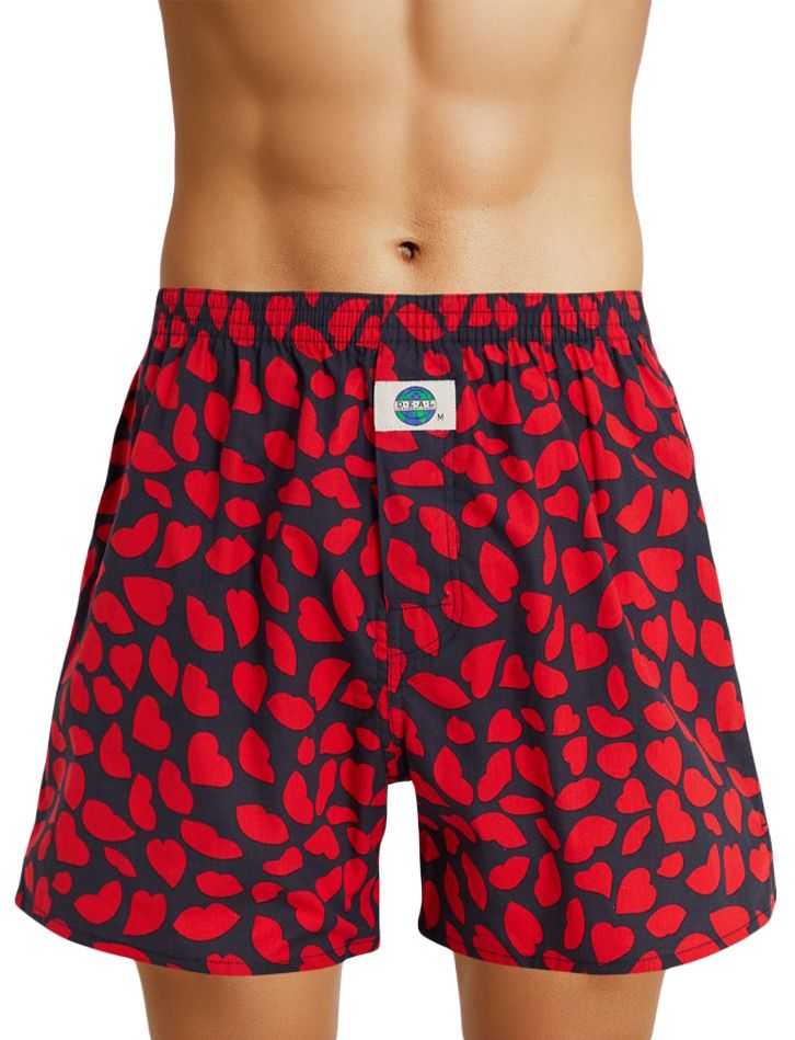 Deal boxershort hartjes print
