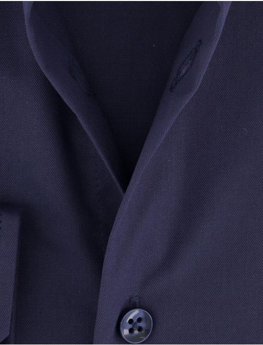 Ledub modern fit overhemd donkerblauw