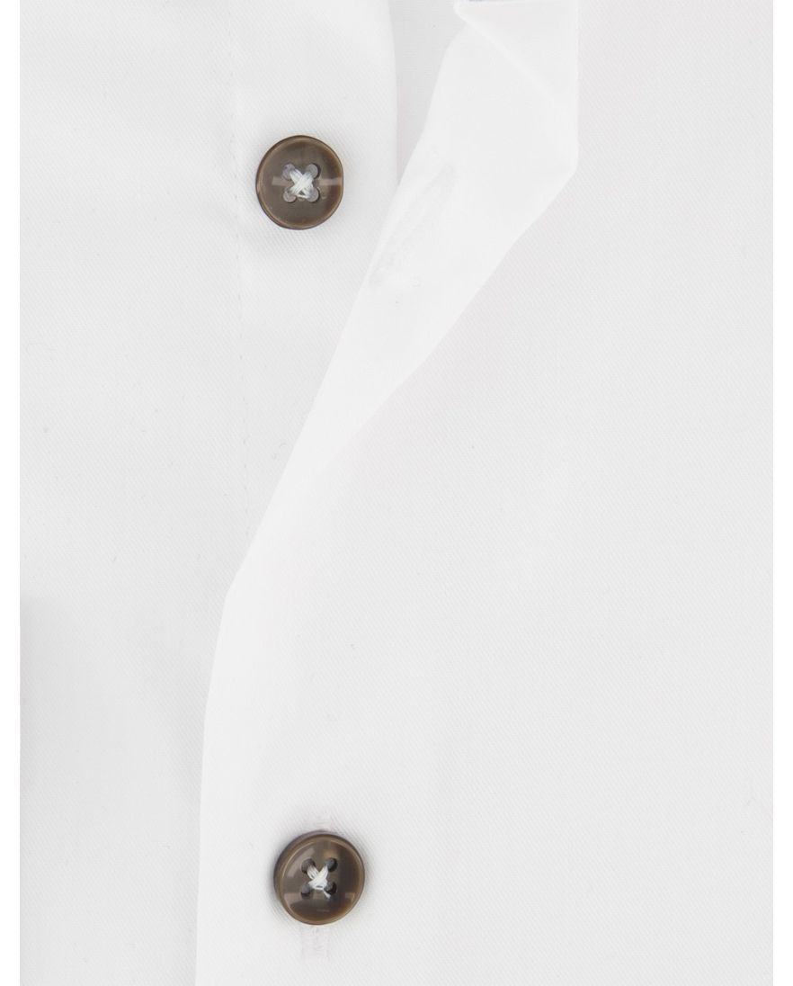 Overhemd Ledub Modern fit ml 5 strijkvrij wit katoen