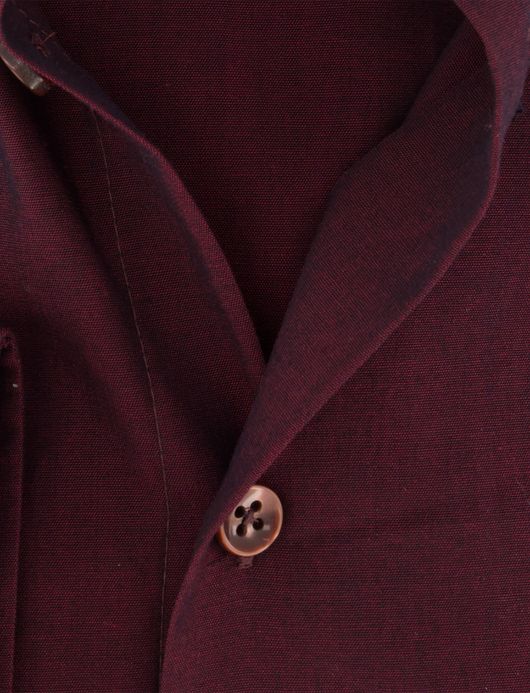 Ledub modern fit overhemd rood