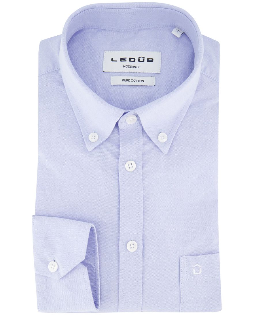 Ledub modern fit overhemd lichtblauw