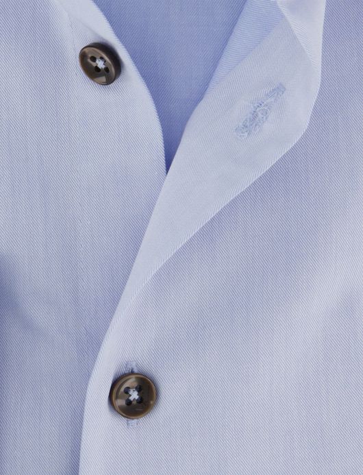 Ledub overhemd mouwlengte 7 lichtblauw strijkvrij