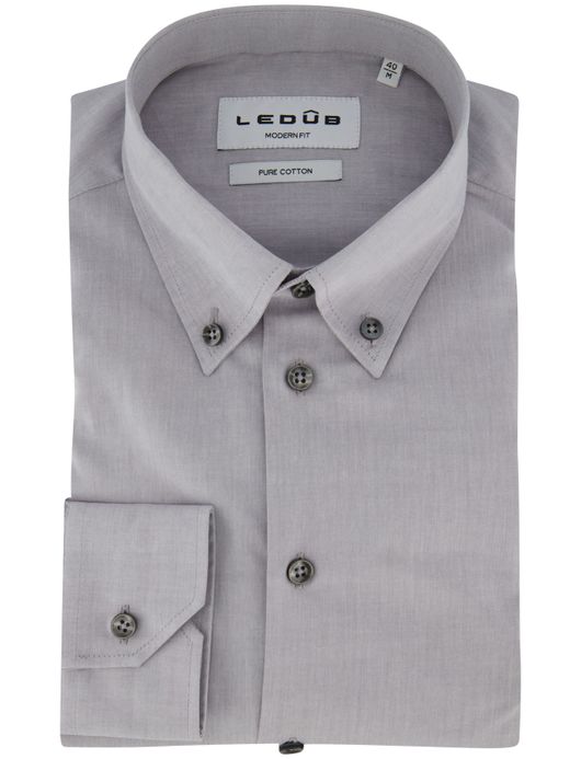 Ledub overhemd mouwlengte 7 grijs