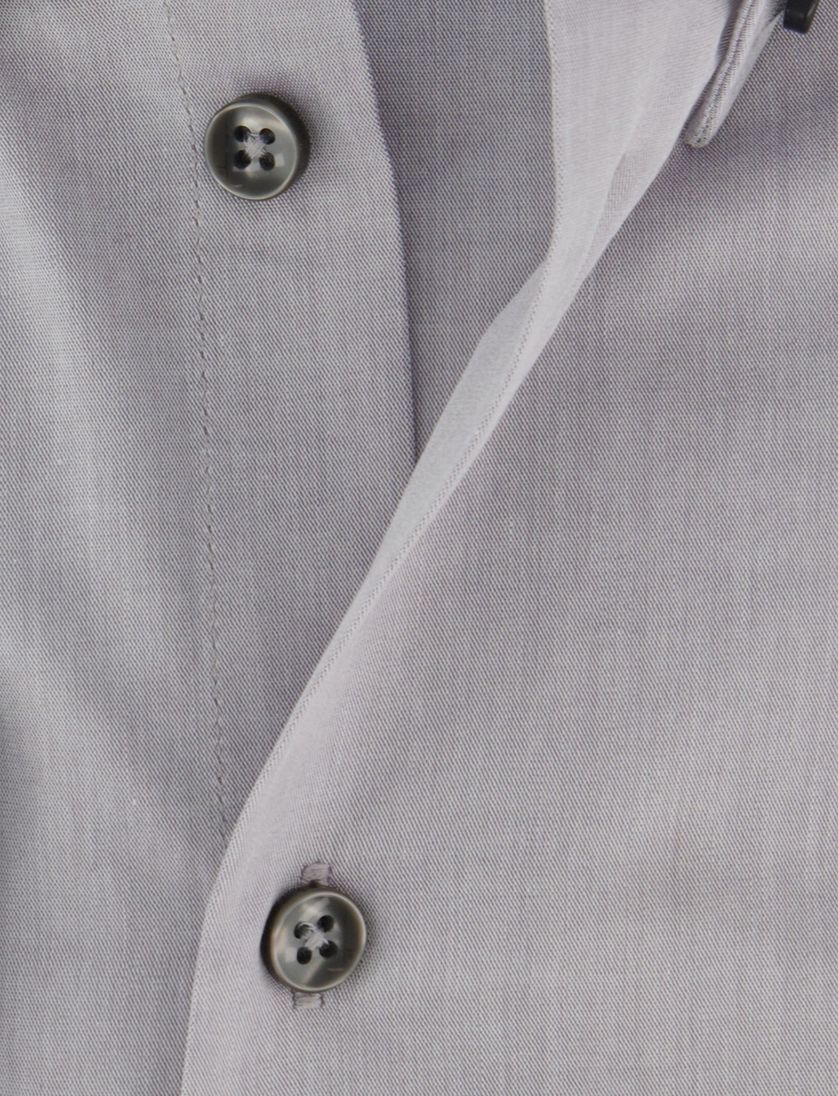 Ledub overhemd mouwlengte 7 grijs 100% katoen