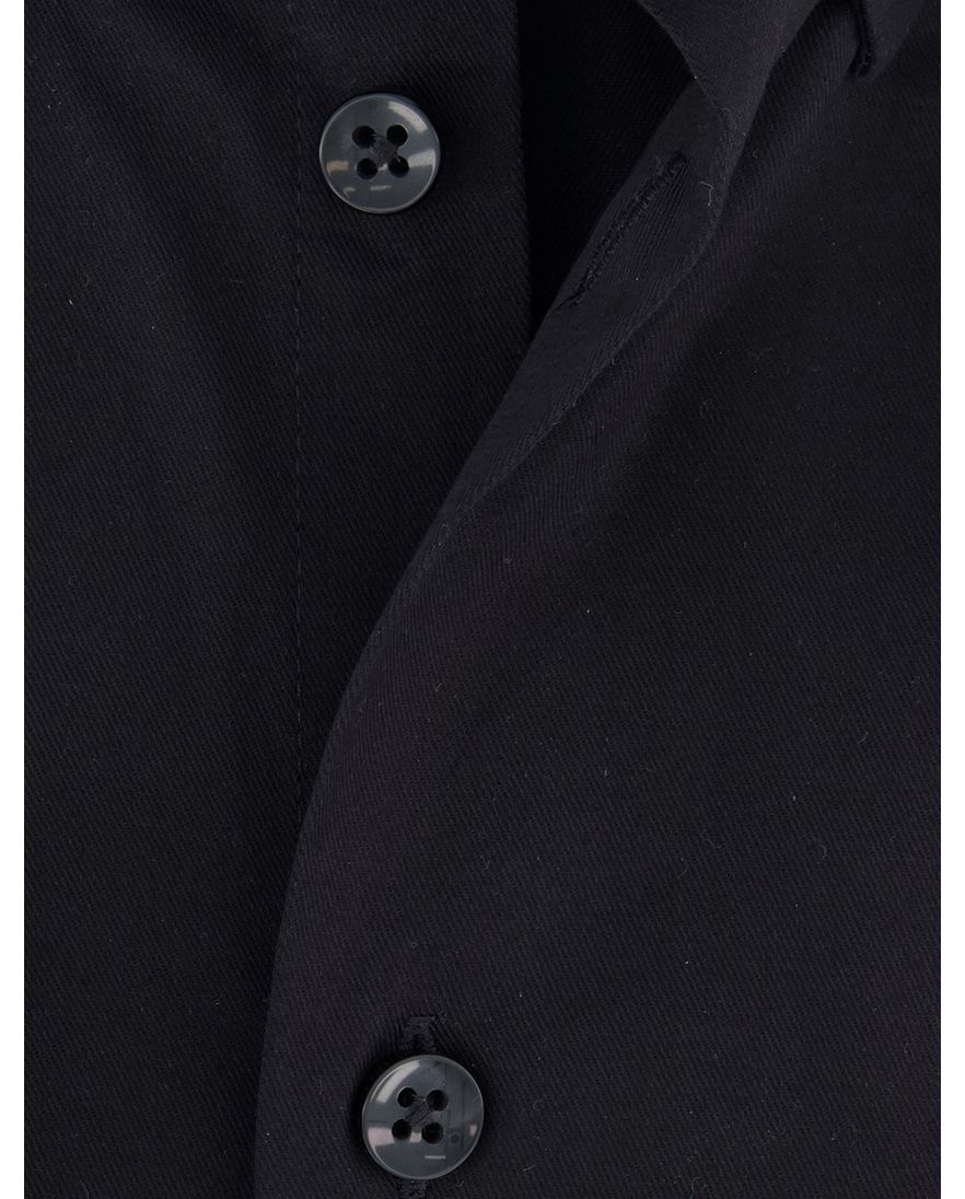slim fit Ledub overhemd zwart ml7