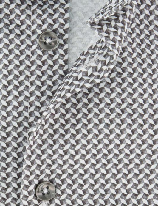 Ledub overhemd zwart normale fit ml7