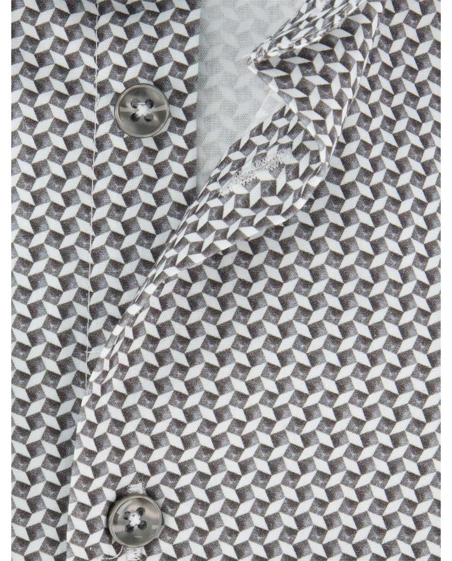 Ledub overhemd zwart normale fit ml7