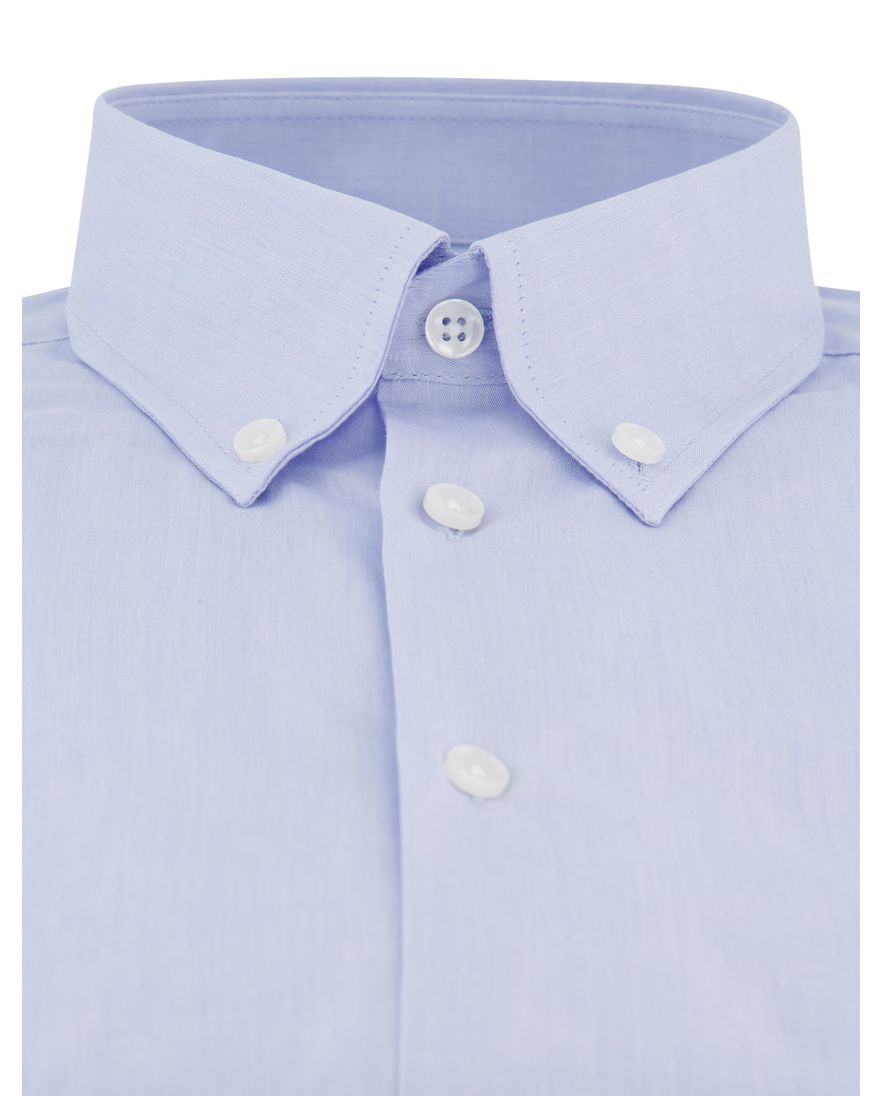 Ledub modern fit overhemd lichtblauw mouwlengte 7 effen