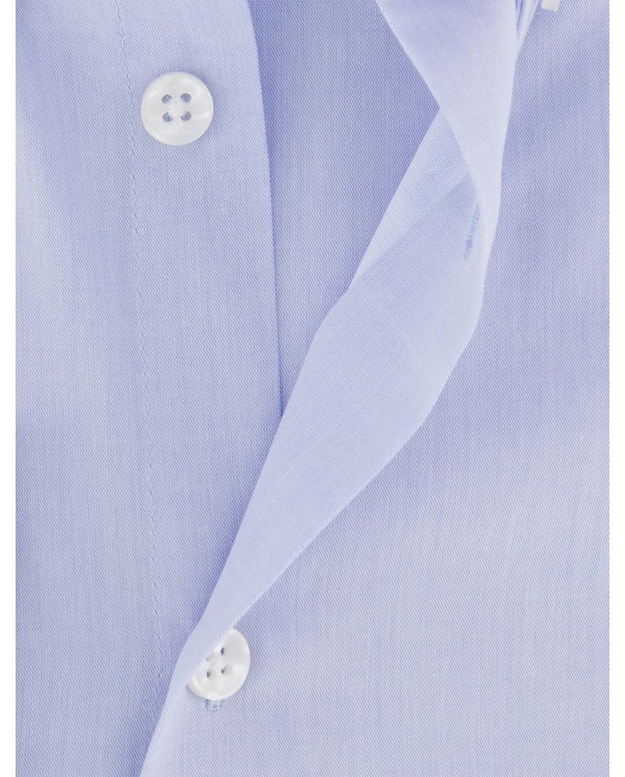 Ledub modern fit overhemd lichtblauw mouwlengte 7 effen