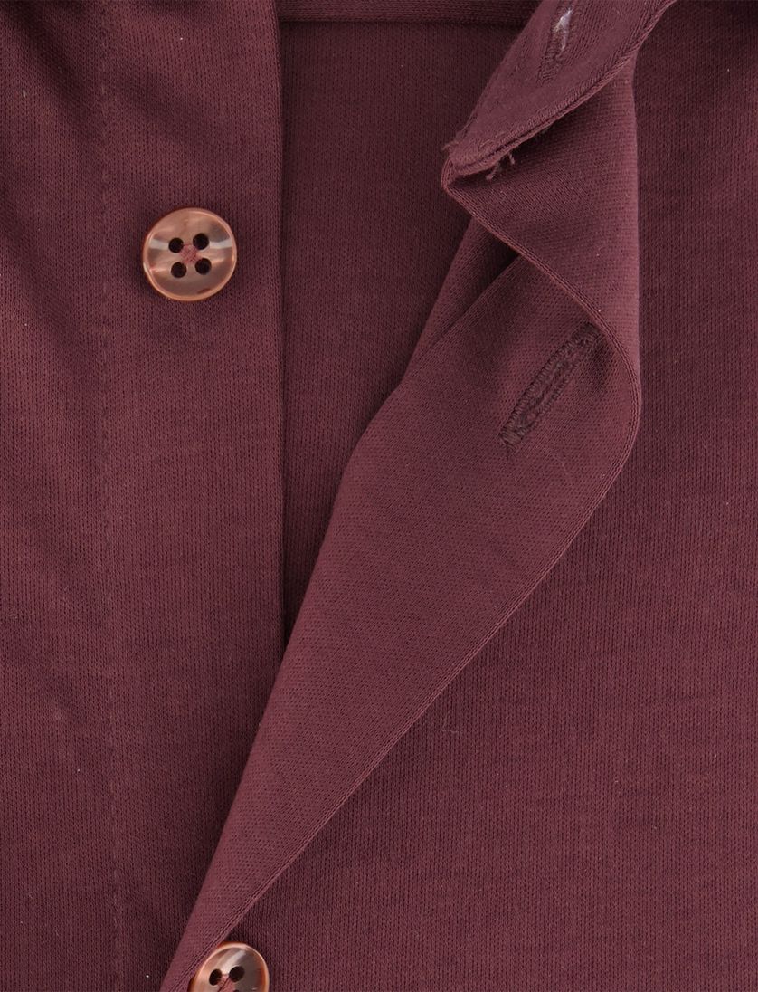 Ledub overhemd rood effen ml7