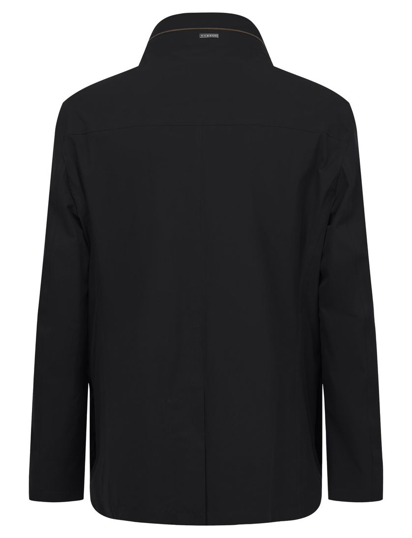 Bugatti zomerjas zwart rits en knopen wijde fit borstzak